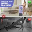 Upgraded Foldable Pilates Reformer for Home Gym - Portable Pilates Board Equipment Kit with Resistance Bands & Handles, Full Body Workout Machine for Women, Core, Ab, Stretch, Balance Exercise
