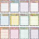 Eaasty 12 Pcs Back to School Gifts Teacher Appreciation Notepad Gift Sets Pastel Composition Lined Sticky Notes Teacher to Do List Memo Pads for Present Teachers Students Classroom Office Supplies