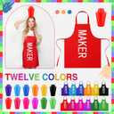 Toulite 12 Sets Halloween Group Costumes for Teacher Adults Colorful Marker Aprons and DIY Cone Hats Halloween Marker Costumes Aprons Cardstock Hat Funny Outfit for School Themed Events