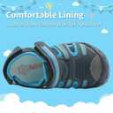 Apakowa Kids Boys Sandals Summer Outdoor Athletic Double Strap Closed-Toe Beach Sandals Sport (Toddler/Little Kid) (Blue)