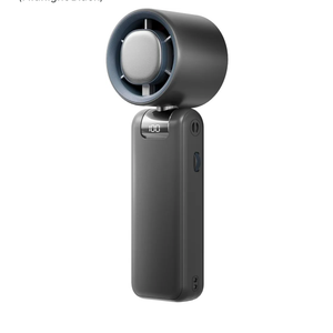 High Speed Handheld Fan, 13500 RPM Turbo Motor TEC Instant Cooling, 4000mAh Battery (3-23H) LCD Display, 3-in-1 Neck/Desk/Portable Fan for Travel Office Sports (Midnight Black)