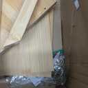 Extra Large Acacia Wood Corner Bread Box for Kitchen Countertop, 16.5 Inch Wooden Breadbox with Glass Wavy Door, Durable Grain Finish, Farmhouse Style Design (Acacia Wood)