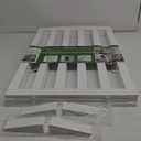 Freestanding Dog Gate Indoor,Doggie Gate Foldable Dog Gates for Doorways,Stairs or Hallways, Wooden White Pet Gate for The House, Pet Fence with Support Feet Included,32 "Height-3 Panels