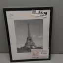 Upsimples 12x16 Picture Frame, Display Pictures 8.5x11 with Mat or 12x16 Without Mat, Wall Hanging Photo Frame, Black, 1 Pack