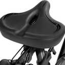 Oversized Bike Seat for Peloton Bike & Bike Plus, Comfort Exercise or Road and Electric Bike Seat Cushion Extra Wide, Bike Saddle Replacement for Women & Men