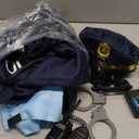 G.C Kids Police Costume Boys Cop Costumes with Shoulder Light Recorder Girls Police Officer Gear Halloween Career Day Gifts (M(8-10Y))