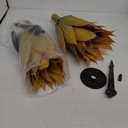 Artificial Plants Outdoor Faux Plant,Artificial Agave Faux Hostas Outdoor Uv Resistant Artificial Plants Indoor Fake Plant Artificial Agave Plant Indoor(2pcs, 28") Yellow