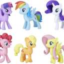 My Little Pony Friendship is Magic Toy Meet The Mane 6 Collection Set - 6 Pony Figures Including Twilight Sparkle, Kids Ages 3 and Up 
