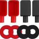 Ampper Top Post Flexible Battery Terminal Cover, Battery Terminal Clamp Insulator Protector W/Washers for Car, Vehicle, RV and Boat (Small, 2 Sets)