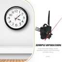 Silent Quartz Clock Movement Replacement Kit 5.11 Inch DIY Clock Mechanism Part for Frameless Hanging Wall Clocks with Precision Mechanism