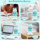 2 x JoycuFF Mini Nurse Bunny Positive Crochet Gift Graduation Nurses Appreciation Gift Thank You Nurse Week Gifts Nurses Day Handmade Animal Emotional Support Gifts