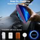 Magnetic Compatible with iPhone 12 Pro Max & iPhone 13 Pro Max Case, [Built-in Invisible Kickstand][Compatible with Mag-Safe]Slim Translucent Matte Phone Case for iPhone 12/13 Pro Max, Purple