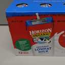 Horizon Organic Shelf Stable 1% Lowfat Milk Boxes, 8 fl oz, 12 Count - 8g Protein per Serving, USDA Organic UHT from Pasture-Raised Cows, Ready to Drink for Lunchbox, Travel, or On-the-Go, No Refrigeration Needed