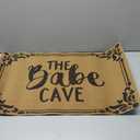 Jec&Smis Welcome Mat The Babe Cave Door Mats for Home Entrance Funny Doormat, Coir Fiber Outdoor Doormats for Entrance Anti-Slip PVC Backing 18" x 30"