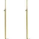 QWORK Purse Display Stands, 2 Pack Polished Gold Handbag Display Holder Jewelry Rack, (15.75" to 27.56") Adjustable Height Retail Countertop Single Hook Display Stand, for Bags,Purses,Wig, Jewelry