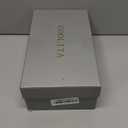 Goolita Pearl Heels For Women Mid Block Ankle Strap Heeled Sandals Round Open Toe Party Evening Bridal Shoes For Wedding Size 6