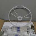 EDISHINE Mid Century Table Lamp Set of 2, Pull Chain Switch Bedside Lamp, Linen Shade, Solid Wood Pole & Bronze Brushed Metal Base, Modern Nightstand Lamp for Bedroom, Living Room, Office, E26 Base (Gold)