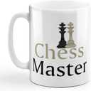 Custom Funny Coffee Mug Coffee Cup Chess Master Sport White Ceramic Tea Cup 11 Ounces Design Only