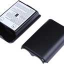 Trenro 2X Black Battery Pack Cover Shell Case Kit for Xbox 360 Wireless Controller (Black)