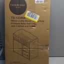 Olivia's Little World Wooden Baby Doll Crib with a Cabinet and Two Cubbies for Doll Accessory Storage Underneath, Pink and Gray and White Polka Dots