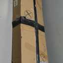 Somdot White TV Stand, Dresser for Bedroom for 55 inch TV with Charging Station and LED Lights, Media Console Table with 8 Drawers, Open Shelf, Adjustable Feet,Living Room Furniture