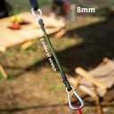 Bungee Cord with Carabiner Heavy Duty Bungee Cords with Carabiner Hooks Strong Elastic Rope Camping Accessories for Luggage Cargo Camping RV Hand Carts (12" 6pcs)