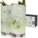 DI True Reserv Meridian Highball Glasses,  4 Packs, 15oz