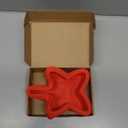 Velicber 2 Pcs Star Shaped Cake Pans, 8 Inch Silicone Cake Molds, Silicone Baking Mold, Flexible Nonstick Baking Pans for Cakes, Cheese Cakes and Chocolate Cake, Red