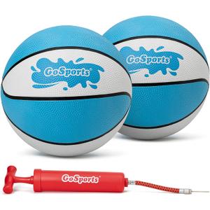 GoSports Water Basketballs 2 Pack - Choose Between Size 3 and Size 6, Great for Swimming Pool Basketball Hoops