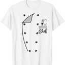 Funny Chef Costume Jacket. Faux Cook's Uniform. Fun Gift T-Shirt Large