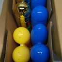 NAWITDA 50 Pack 3 Inch Large Easter Eggs Bulk Include 6 Surprise Golden Eggs, Bright Colors Fillable Empty Plastic Easter Egg for Easter Hunt, Easter Basket Fillers, Easter Party Favors