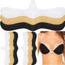 Boyiee 9 Pcs Cotton Bra Liners for Sweat Rash Liners Under Breasts Sweat Absorber Pads for Women Female
