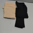 2 Pairs Medical Compression Pantyhose for Women, 20-30mmHg Graduated Support Tight Pants, Opaque Footless, Small