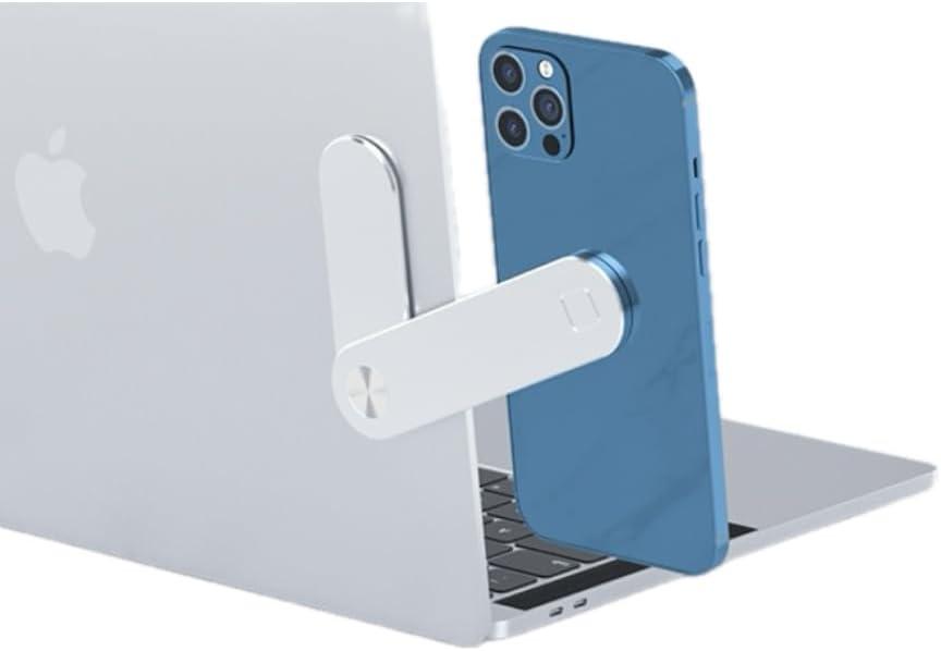SideEye Phone Mount | Double Your Screen with Our Smartphone Magnetic Holder | Compatible with Any Type of Laptop and Smartphone (Silver)