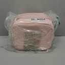 Nail Polish Organizer with 2 Detachable Cases Hold 60 Bottles & Nail Lamp, Portable Nail Organizers and Storage with Handle & Shoulder Strap, Travel Nail Bag for Manicure Tools