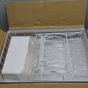 7 code Large Dish Drying Rack, 2-Tier Dish Racks for Kitchen Counter, Detachable Large Capacity Dish Drainer Organizer with Utensil Holder, Dish Drying Rack with Drain Board, White