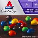 Atkins Endulge Chocolate Peanut Candies, Dessert Favorite, 0g Sugar, 20 Count (EXP 08/11/26)