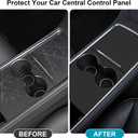 Center Console Wrap Matte Black for Tesla Model 3/Y 2021-2025,Console Cover for Tesla Interior Decor Accessories(Not for M3 Highland/My Juniper)