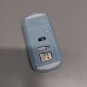 Wireless Mouse Chargeable Portable Silent USB and Type-C Dual Mode Wireless Mouse 3 Adjustable DPI for Laptop, Mac, Mac, Android, PC (Q23S Black) (Blue)