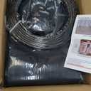 Room Divider Curtain Sets with Bendable Ceiling Track, 95% Blackout Total Privacy Ceiling Track Curtains Floor to Curtains Track Kits 15 ft Wide x 9 ft Tall, Black, 1 Panel