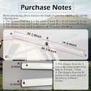 Compatible with Coleman Ozark Trail First Up 10 X 10 Canopy Gazebo Side Truss Bar Length 39 7/8" Replacement Parts White