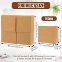 5 Sets 20 Pcs Large TV Picture Mirror Moving Boxes, 60" x 40" x 4"