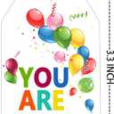 2 x You are Awesome Tags 3.3x2.1 Inch, 50 Pack Mini Thank You Cards Blank Back for Handwritten Notes, Appreciation Gifts for Teachers Nurses Coworkers Students