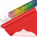 HTVRONT Heat Transfer Vinyl Roll -12" x 4FT Red HTV Vinyl for T-Shirts, Red Iron on Vinyl for All Cutting Machines - Easy to Cut & Weed for HTV Heat Transfer Vinyl Design