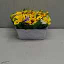 Pre-made Sunflower Centerpieces for Tables, Farmhouse Artificial Sunflowers Centerpieces in Pot Fake Sunflowers Arrangement for Home Decor, Rustic Potted Greenery for Wedding Party Kitchen Room