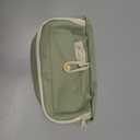 Simple Style Cotton Rope Pencil Holder - Large Capacity Multi-layered Pencil Case Organizer, Aesthetic Minimalist Fabric Pen Pouch with Zipper, Durable Eco-Friendly Pen Pouch Bag (Green)