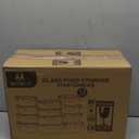 MCIRCO glass food storage containers 12pack, grey