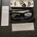 Upgraded AI Smart Glasses with Camera 8MP HD1080P Video Glasses with Camera and Audio -Video Recording Glasses with Audio, Video Glasses, Real-Time Translation (Frost White)