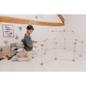 GROWGO Fort Building Kit for Kids 3-7 - Blanket Fort Building Kit Build a Fort Kit for Kids Fort for Kids Indoor Kids Fort Building Kit Kids Forts Indoor, Kids Fort Kit, Indoor Fort for Kids, Fort Set