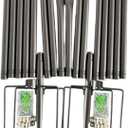 2 Pack Light Poles Metal Poles with Fork Versatile Lighting Hanging Pole Light Stand for Backyard Wedding Deck Party Outdoor